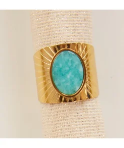 Bijoux>La boutique de Lilie BAGUE MAUDE Vertdeau