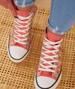Baskets>La boutique de Lilie BASKET TYLOR MONTANTE Rose