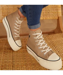 Baskets>La boutique de Lilie BASKETS CERISE Taupe