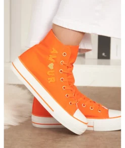 Baskets>La boutique de Lilie BASKETS GISELE Orange