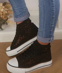 Baskets>La boutique de Lilie BASKETS PEGGY Noir