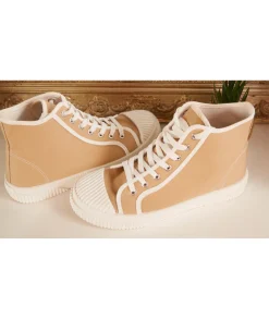 Baskets>La boutique de Lilie BASKETS TAHIRA MONTANTES Beige