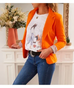 Vestes>La boutique de Lilie BLAZER DELIA Orange