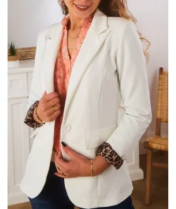 Vestes>La boutique de Lilie BLAZER JENNIFER Blanc