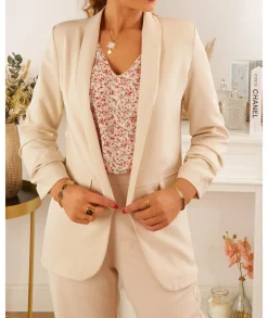Vestes>La boutique de Lilie BLAZER MARYLOU II Beige