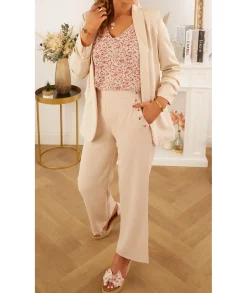 Vestes>La boutique de Lilie BLAZER MARYLOU II Beige