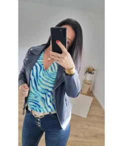 Tops / Blouses>La boutique de Lilie BLOUSE BRENDA Bleu