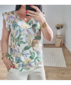 Tops / Blouses>La boutique de Lilie BLOUSE CAMERON Vert