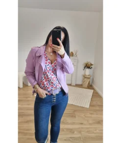 Tops / Blouses>La boutique de Lilie BLOUSE CLAUDIE Fushia