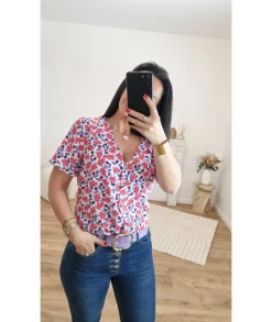 Tops / Blouses>La boutique de Lilie BLOUSE CLAUDIE Fushia