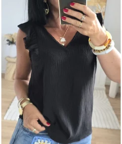 Tops / Blouses>La boutique de Lilie BLOUSE CLEMENTINE Noir