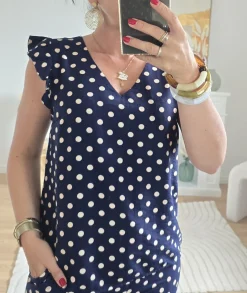 Tops / Blouses>La boutique de Lilie BLOUSE DEBRA Marine