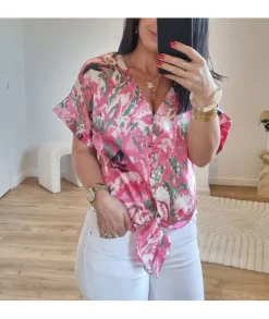 Tops / Blouses>La boutique de Lilie BLOUSE DELPHINE Fushia