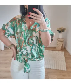 Tops / Blouses>La boutique de Lilie BLOUSE DELPHINE Vert