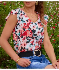 Tops / Blouses>La boutique de Lilie BLOUSE DORIANE Rose