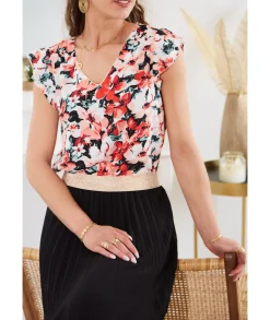 Tops / Blouses>La boutique de Lilie BLOUSE DORIANE Rose
