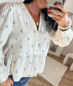 Tops / Blouses>La boutique de Lilie BLOUSE DYLAN Blanc