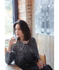 Tops / Blouses>La boutique de Lilie BLOUSE ELSA Argente