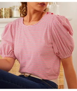 Tops / Blouses>La boutique de Lilie BLOUSE ESTELLE Rouge