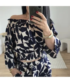 Tops / Blouses>La boutique de Lilie BLOUSE EULALIE Marine