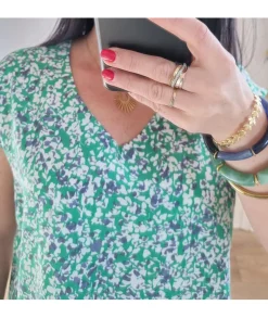 Tops / Blouses>La boutique de Lilie BLOUSE GAELLA Bleu