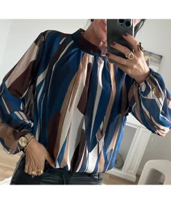 Tops / Blouses>La boutique de Lilie BLOUSE GISELE Bleu
