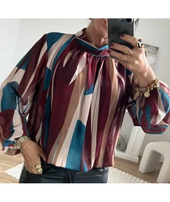 Tops / Blouses>La boutique de Lilie BLOUSE GISELE Bordeaux