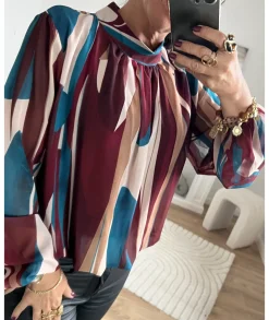 Tops / Blouses>La boutique de Lilie BLOUSE GISELE Bordeaux
