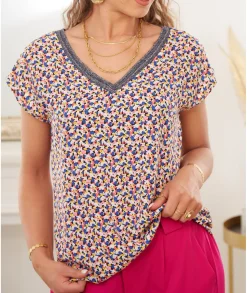 Tops / Blouses>La boutique de Lilie BLOUSE HELENE Rose