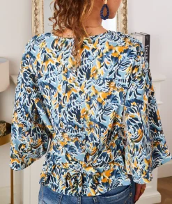Tops / Blouses>La boutique de Lilie BLOUSE IDYLLE Bleu