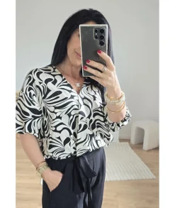 Tops / Blouses>La boutique de Lilie BLOUSE JEREMIA Noir