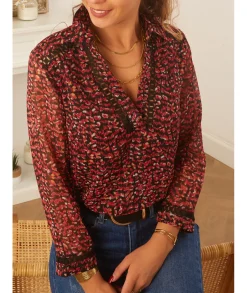 Tops / Blouses>La boutique de Lilie BLOUSE JESSY Rouge