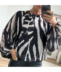 Tops / Blouses>La boutique de Lilie BLOUSE JOCTAVIA Noir