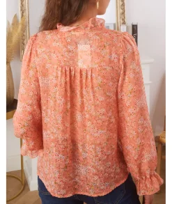 Tops / Blouses>La boutique de Lilie BLOUSE LAURA Rose