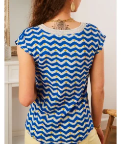 Tops / Blouses>La boutique de Lilie BLOUSE LOANA Bleu