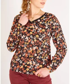 Tops / Blouses>La boutique de Lilie BLOUSE PAOLINA Noir
