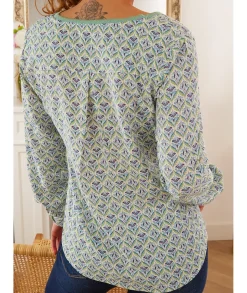 Tops / Blouses>La boutique de Lilie BLOUSE REGINA Vert