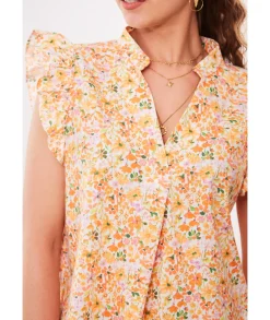 Tops / Blouses>La boutique de Lilie BLOUSE SAMIA Orange