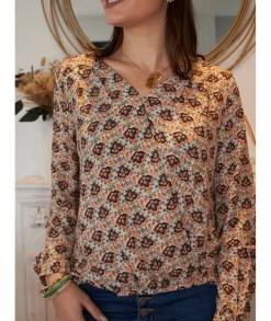 Tops / Blouses>La boutique de Lilie BLOUSE SARAH Beige