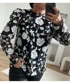Tops / Blouses>La boutique de Lilie BLOUSE SOFIANE Noir