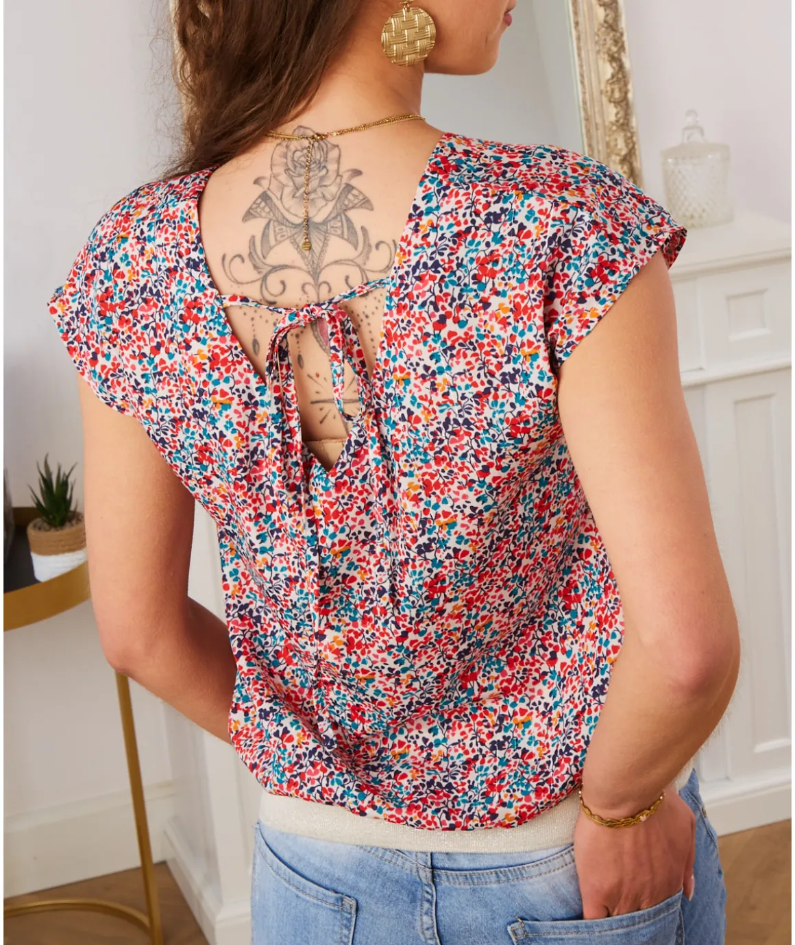 Tops / Blouses>La boutique de Lilie BLOUSE VALERIANE Rouge