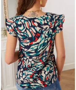 Tops / Blouses>La boutique de Lilie BLOUSE VIVIANA Marine