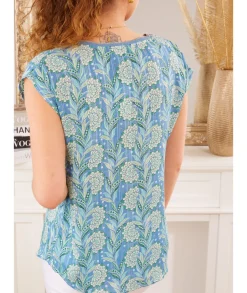 Tops / Blouses>La boutique de Lilie BLOUSE YOUMEA Bleu