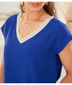 Tops / Blouses>La boutique de Lilie BLOUSE ZELYA Bleuelectrique