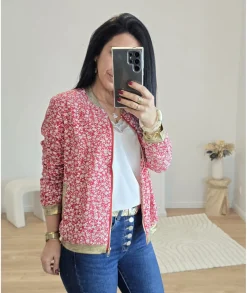 Vestes>La boutique de Lilie BOMBERS ANGELE Rouge