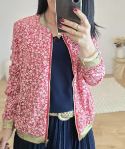 Vestes>La boutique de Lilie BOMBERS ANGELE Rouge