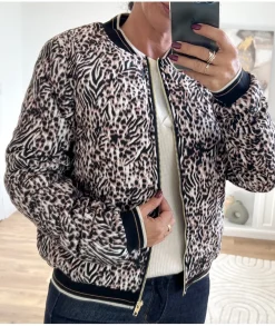 Vestes>La boutique de Lilie BOMBERS BARBARA MATELASSE Taupe
