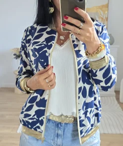Vestes>La boutique de Lilie BOMBERS BERNADETTE Bleu