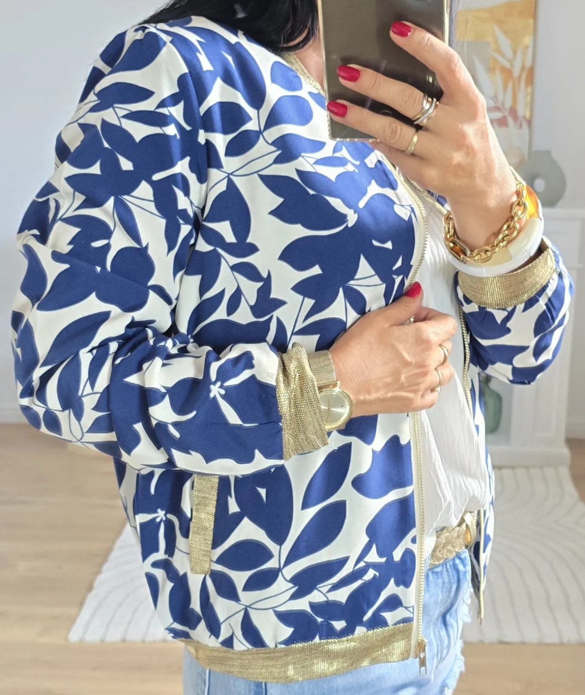 Vestes>La boutique de Lilie BOMBERS BERNADETTE Bleu