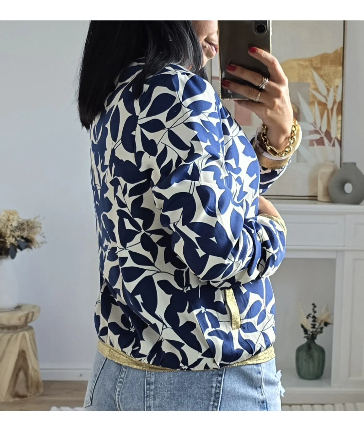 Vestes>La boutique de Lilie BOMBERS BERNADETTE Bleu